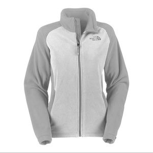 North Face Grey and White Khumbu Jacket